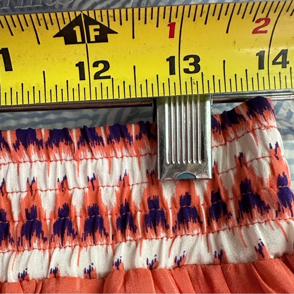 Anthropologie Edmé & Esyllte Bright Vibrant SILK Skirt size 10 - Picture 14 of 14